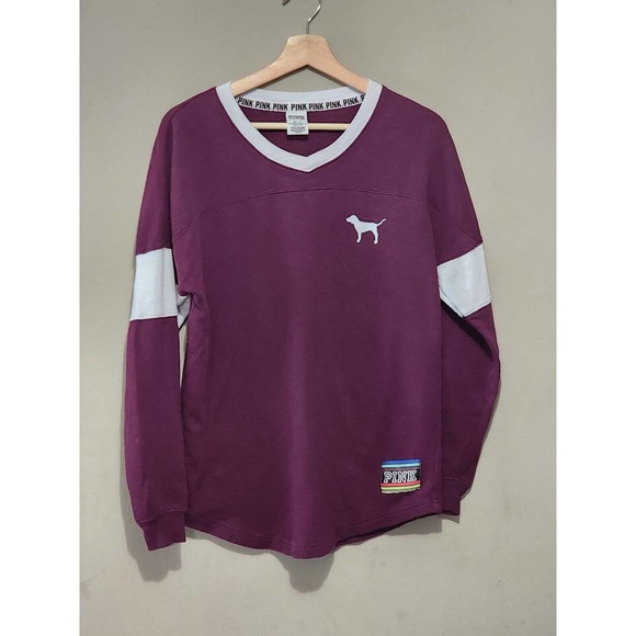 VICTORIA'S SECRET PINK V-NECK SWEATSHIRT SIZE XS - Picture 2 of 6